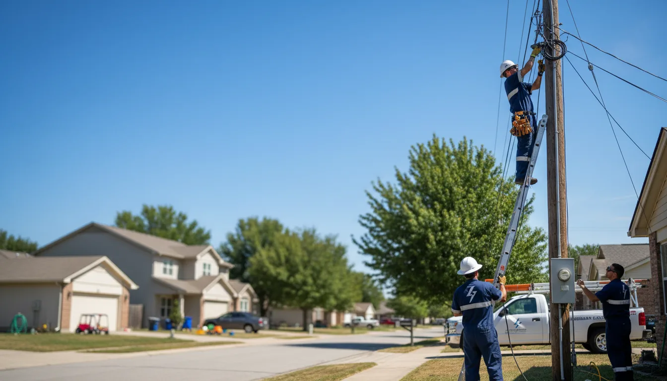 Residential electrician providing installation services in Raytown, MO